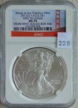 2012-S Silver Eagle NGC MS70 (First Releases).