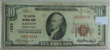 1929 $10 National Currency Easton, PA.