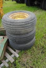 Set of 3 implement rims & tires