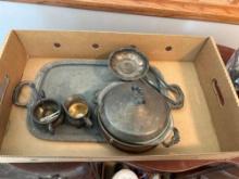 Vintage casserole dish and coffee pot