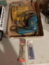 Black and Decker jig saw, Makita electric drill. Shipping