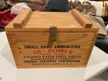 Wooden Small Arms Ammunition Box-16''W x 10''T