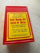 Collector's Miniature set of 5 different old fashioned die-cut Doll Books for Girls and Boys with