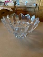 Mikasa royal crown 10'' clear glass crystal bowl.......Shipping
