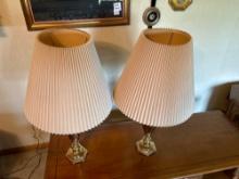2 end table lamps.