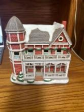 4 Lefton China lighted houses