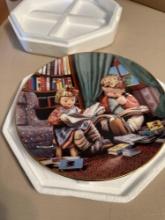 8 Goebel and M.J. Hummel Painted Plates Please view pictures for more details
