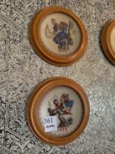 Goebel Plates in round wooden frames 1972-1989 (Missing 1982,1985 and 1987)......Shipping