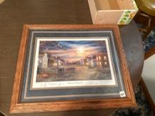 2 Manilla, Iowa Main Street Memories framed prints.......Shipping