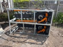 New Wolverine Hydraulic Trencher Skid Steer Attachment model: TCR-12-48H