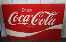 36 In. x 54 In. Metal Coca-Cola Sign