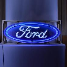 5 Foot Oval Ford Neon Sign In Steel Can