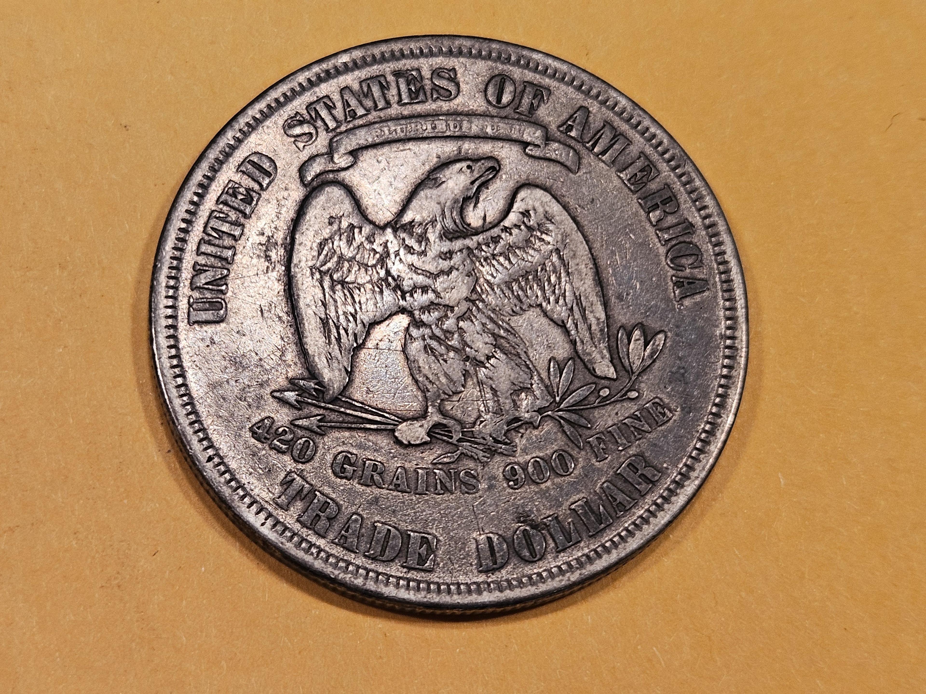 1877 Trade Dollar in Very Fine