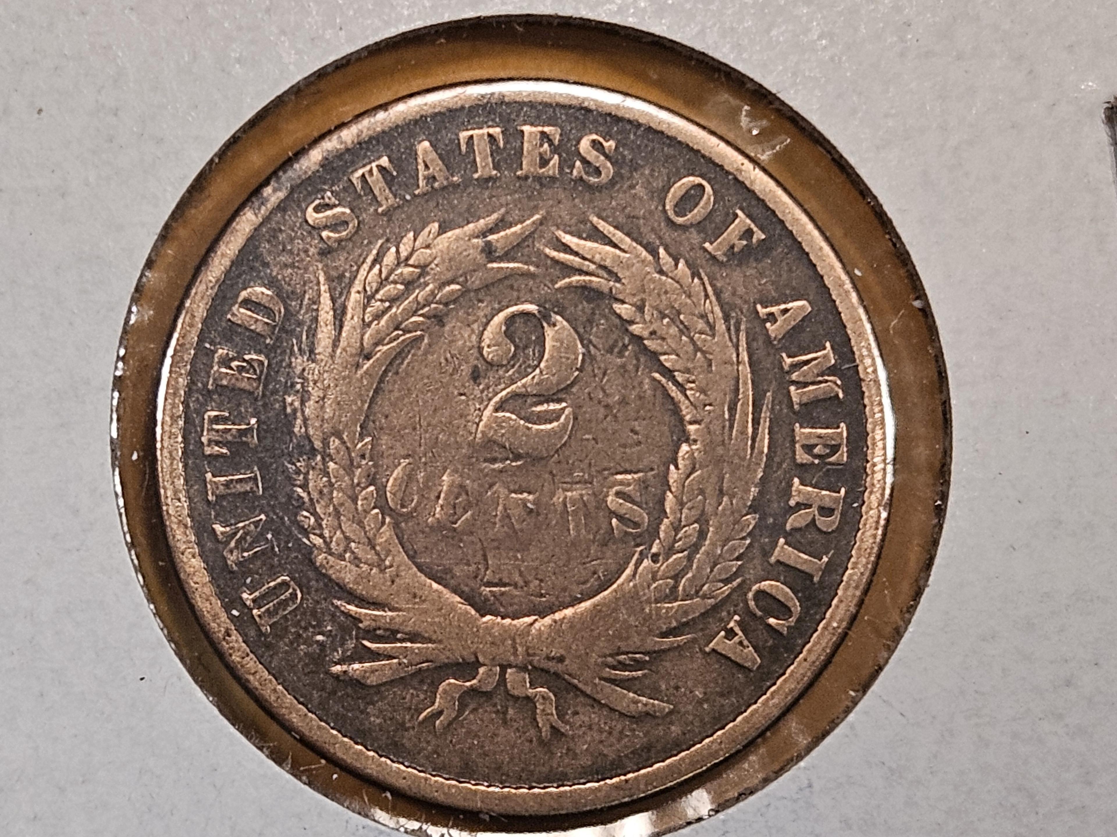 Better Date 1870 Two Cent piece