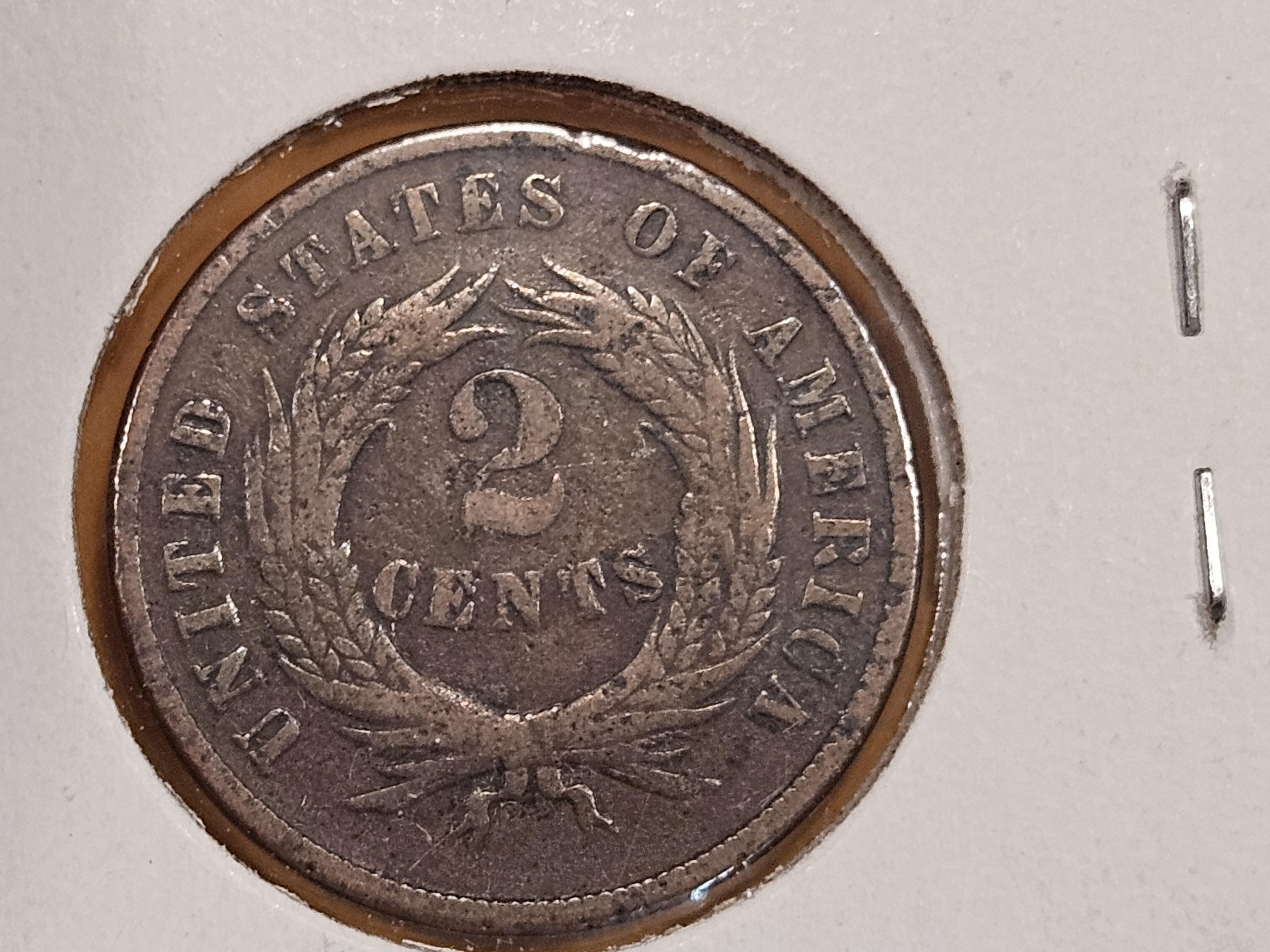 1868 Two Cent piece