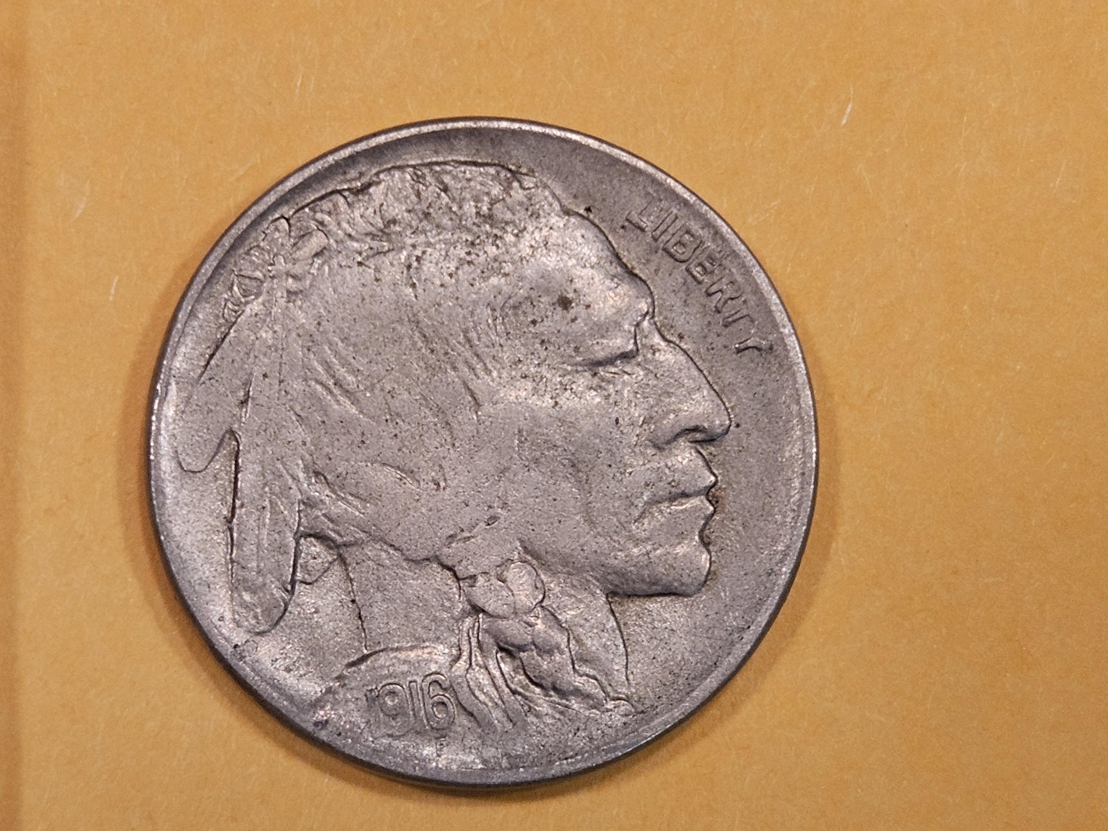 Semi-key 1916-D Buffalo Nickel