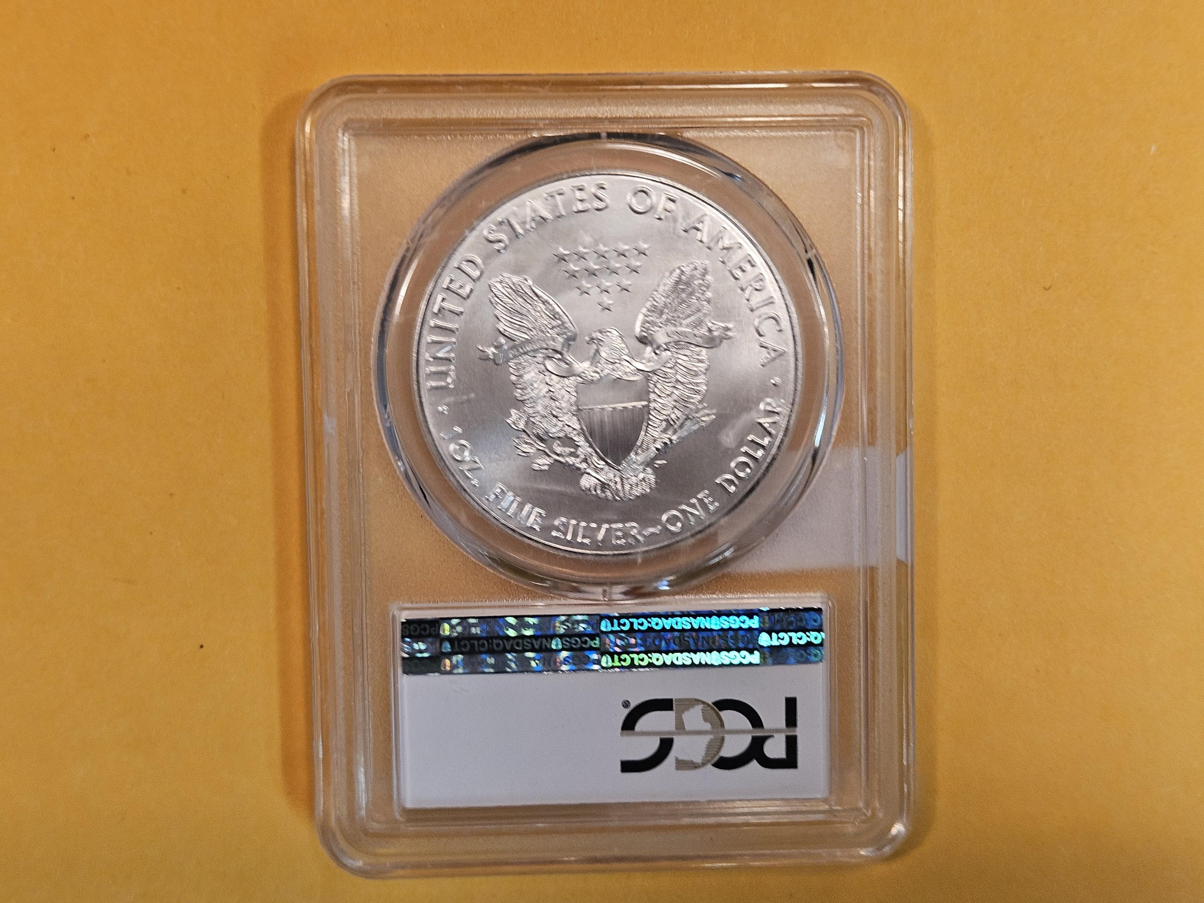 PERFECT! PCGS 2016 American Silver Eagle in Mint State 70