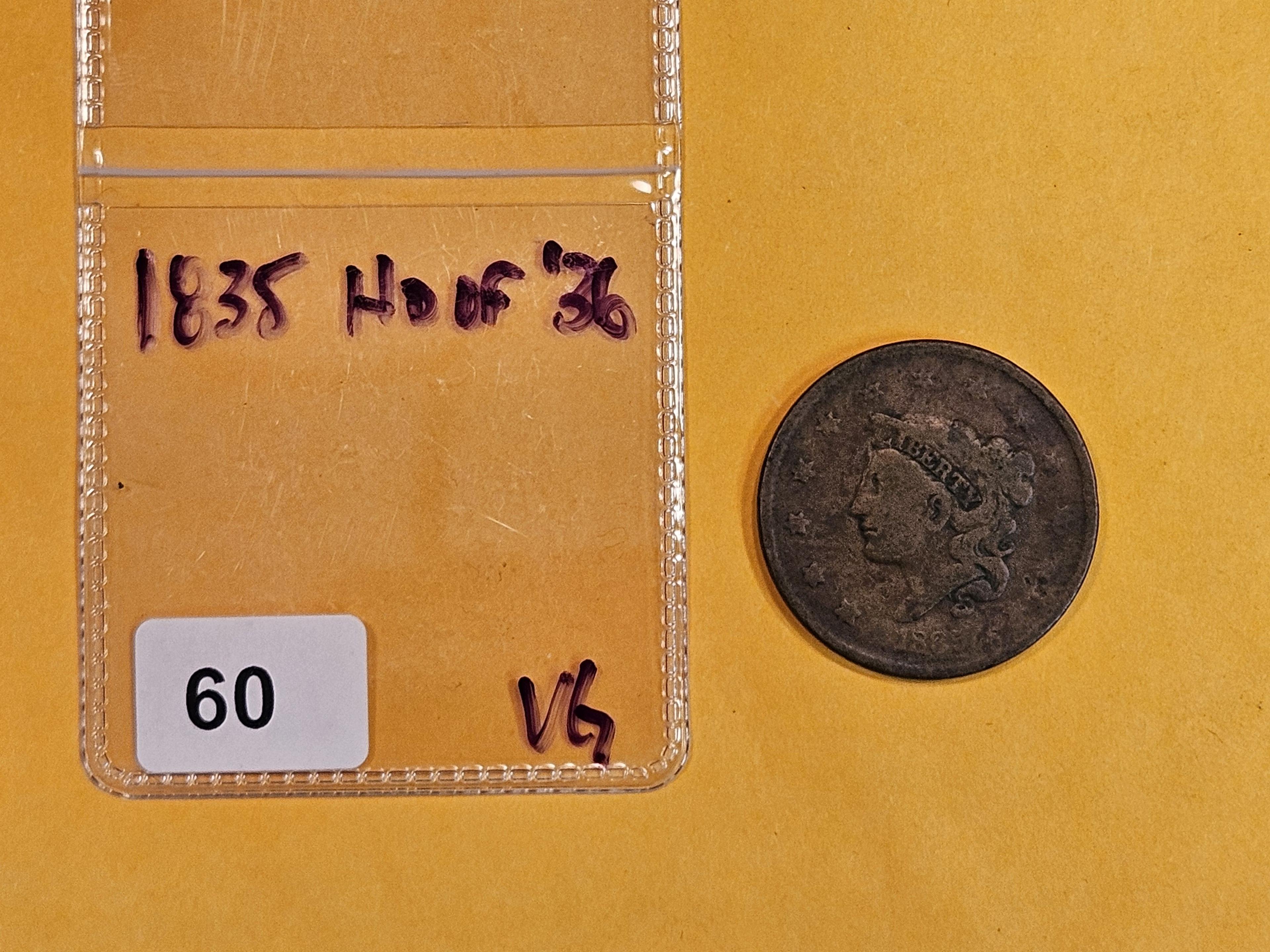 1835 head of 36 large Cent