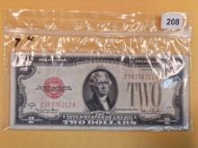 Seven various years Two Dollar Red Seal notes