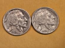 1928 and 1928-S Buffalo Nickels
