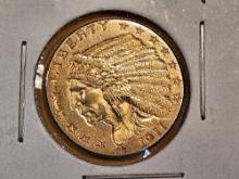 GOLD! Brilliant AU-UNC 1911 Gold Liberty $2.5 Dollars