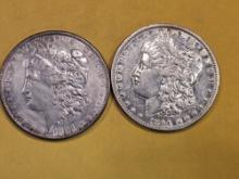1891 and 1894-O Morgan Dollars