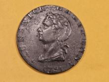 CONDER! 1795 Middlesex-Kilvingtons half-penny token in Very Fine