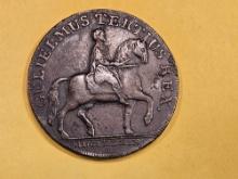 CONDER! 1791 Yorkshire-Hull halfpenny token in Extra Fine