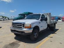 2000 FORD F450 FLATBED TRUCK