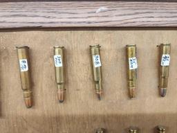 Vintage Home Made Bullet Display Board