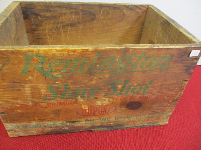 Remington Shur Shot Wooden Advertising Crate