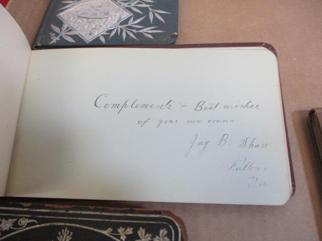 Mixed Victorian Autograph Books