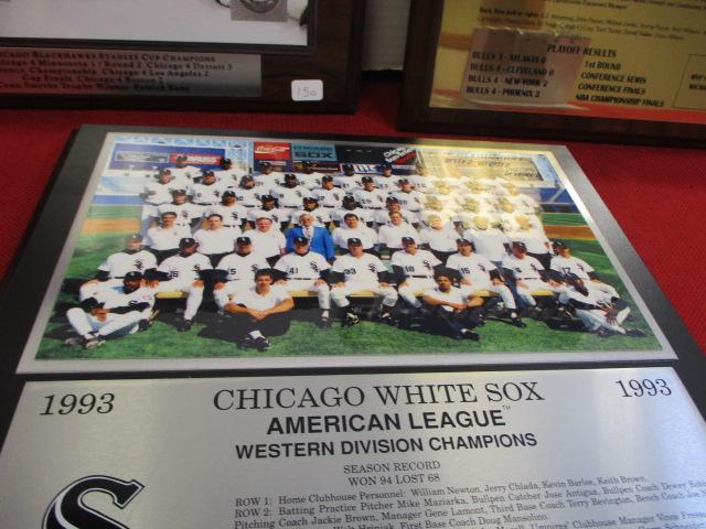Chicago Sports Team Plaques