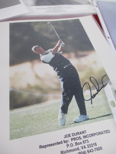Professional golf Signed 8"X10" Photos