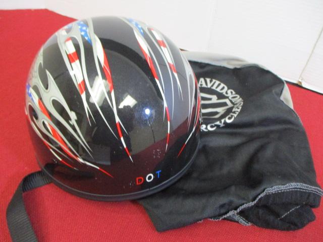 Harley Davidson Motorcycles Patriotic Motorcycle Helmet