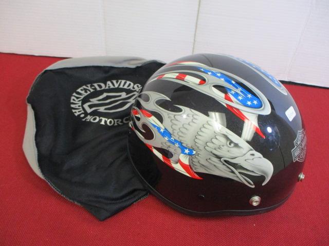 Harley Davidson Motorcycles Patriotic Motorcycle Helmet