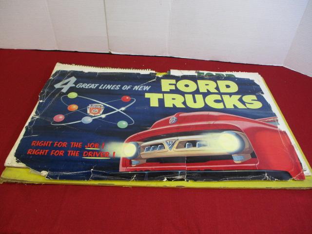 Ford Trucks Original Dealer Easel Display