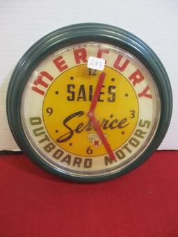 Mercury Sales & Service Battery Operated Clock