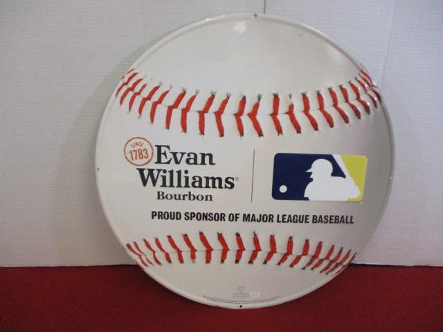 Evan William's Bourbon MLB Tin Sign