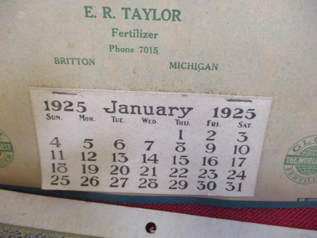 Early Michigan Advertising Calendars