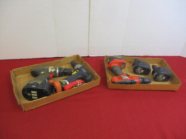 Mixed Rechargeable Drill Lot