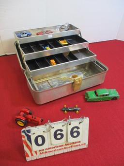 Vintage Tacklebox w/ Vintage Toys