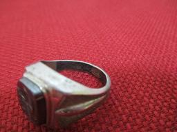 Sterling Silver Ring w/ Roman Soldier Embellishment