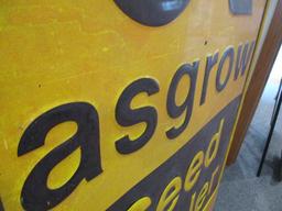 Asgro Seed Dealer Embossed Advertising Sign