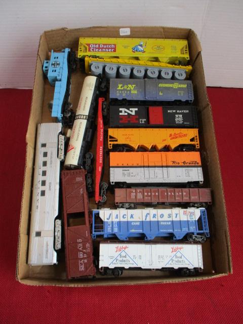 HO Scale Mixed Model Railroading Cars-Lot of 15 B