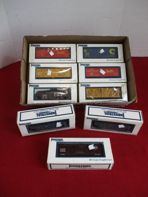 Industrial HO Scale Railroad Cars-Lot of 9