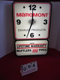 Maremont Advertising Lightup Clock