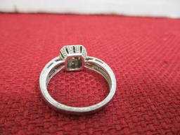 Sterling Silver Ladies' Estate Ring-Diamond