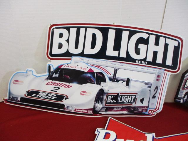 Budweiser Mixed Advertising Signs-Lot of 3
