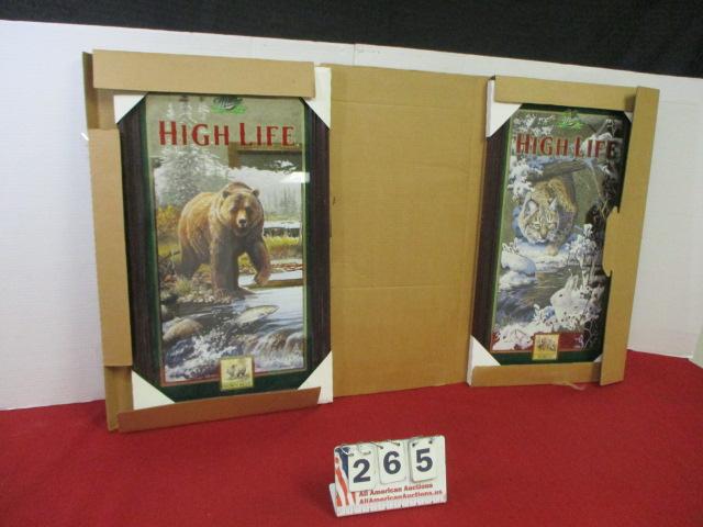 Miller High Life Wildlife Mirrors (Pair)